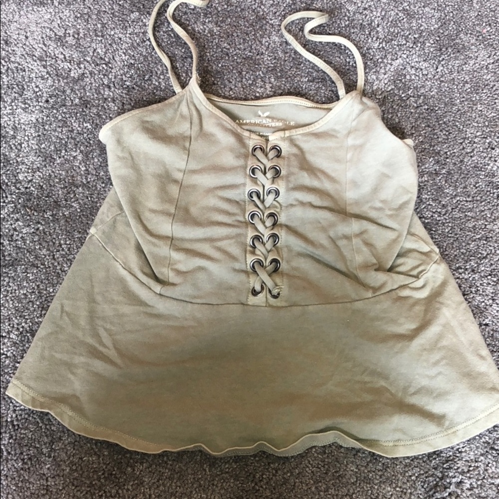 Green tank top